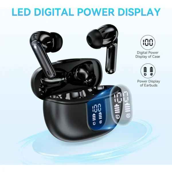 Toemaagic Wireless Earbuds, Bluetooth 5.3 Headphones Playtime Deep Bass Stereo in-Ear Earbud,IP7 Waterproof
